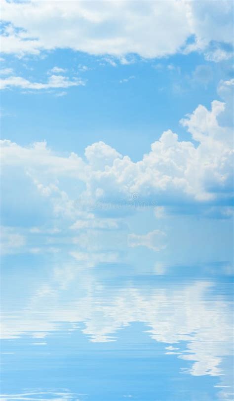 Sky With Water Reflection Stock Image Image Of Beautiful 4932365