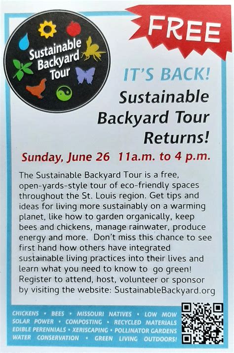 Tomorrow the Sustainable Backyard Tour is back in-person! : r/StLouis