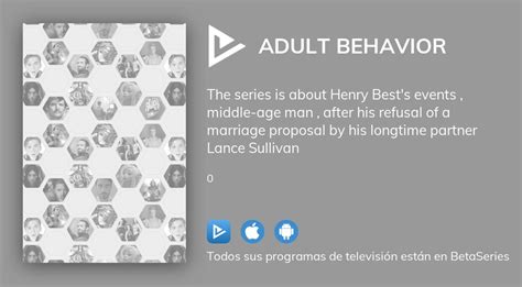¿dónde Ver Adult Behavior Tv Series Streaming Online