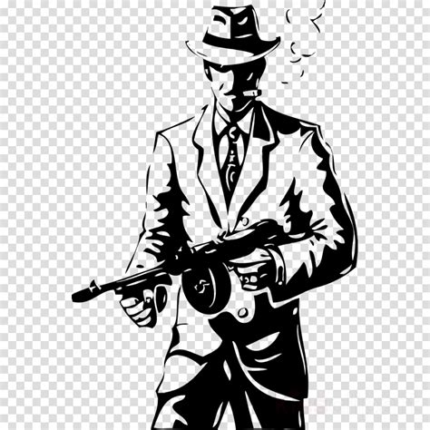 Mafia Drawing Clipart Drawing Gangster Clipart Drawing Illustration