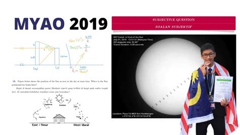 Malaysian Astronomy Olympiad 2019 Solution Walkthrough Youtube