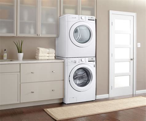 Lg Cu Ft High Efficiency Stackable Front Load Washer With Motion