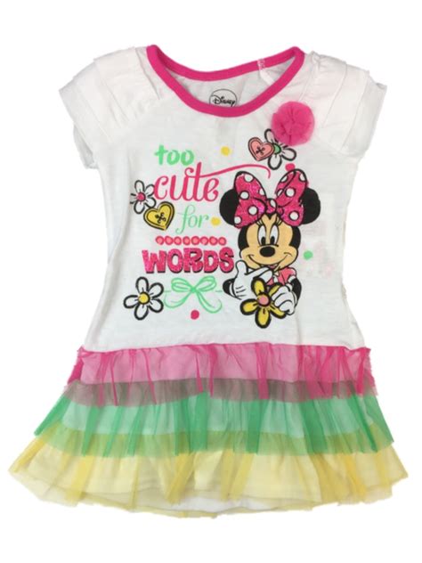 Disney Girls Ruffled Minni Mouse Tutu Dress Too Cute For Words 5