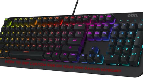 How To Get Custom Rgb On You Onn Gaming Keyboard 2021 Proof
