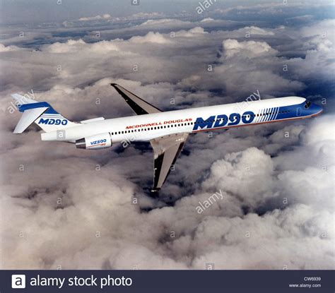 American Mcdonnell Douglas Md 90 Commercial Transport Plane Stock Photo