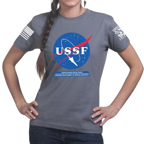 United States Space Force Ussf Ladies T Shirt Forged From Freedom