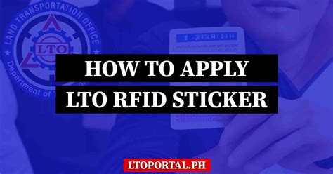 How To Get Lto Rfid Sticker Lto Portal Ph