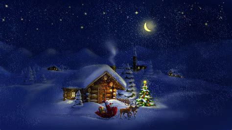 Free Download Santa Claus Dreamy Christmas Night 4k Ultra Hd Desktop