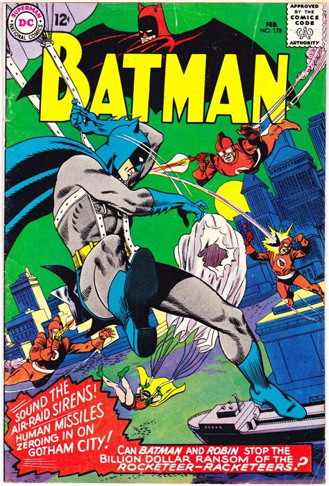 Batman 178 Comic Silver Age Book 1966 DC Comics FN 6 0 In 2020