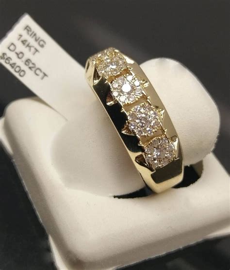 Financing · free insured fedex · lifetime warranty · 24/7 call center Real 14k Yellow Gold Mens Diamond Band,Engagement,Wedding Ring,Tennis,pinky | eBay