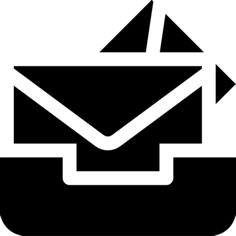 Inbox Basic Straight Filled Icon