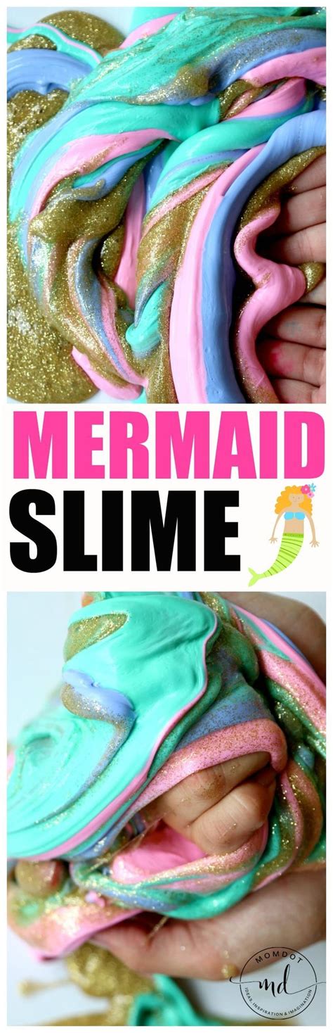 the mermaid slime recipe is so easy to make and it s super fun