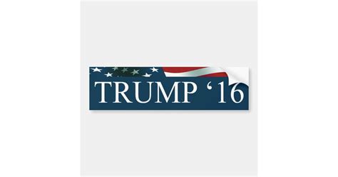 Donald Trump President 2016 Car Bumper Sticker Zazzle