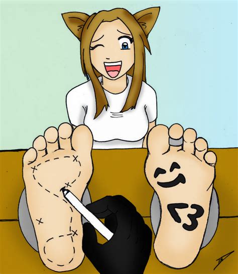 Commission Mapping Her Feet By Darkspeed7 By Barefoot Panda On Deviantart