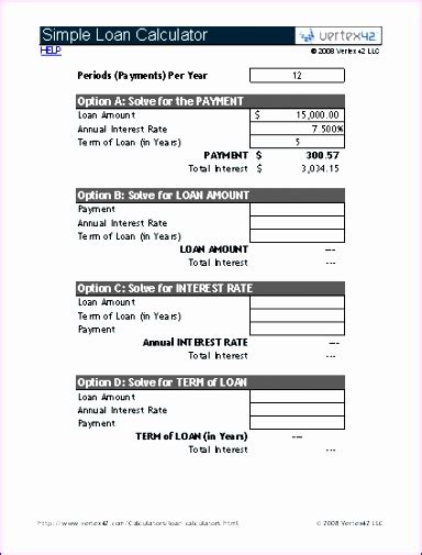 10 Loan Repayment Template Excel Excel Templates