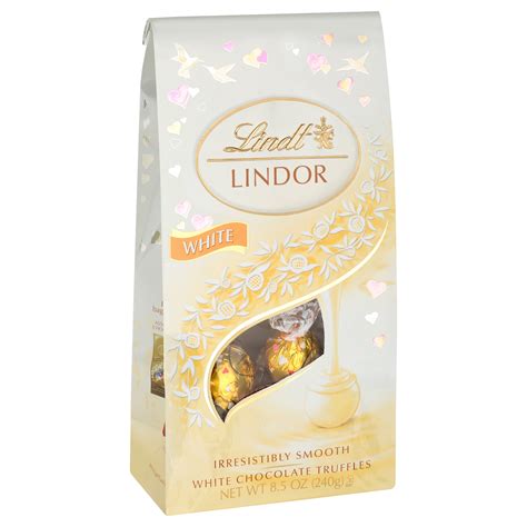 Buy Lindt Lindor Valentines White Chocolate Candy Truffles Bag 85 Oz