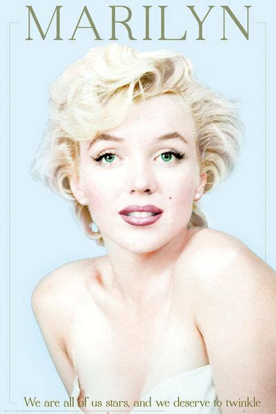 Free shipping on orders over $25 shipped by amazon. MARILYN MONROE - WE ARE ALL STARS QUOTE POSTER - 24x36 ...