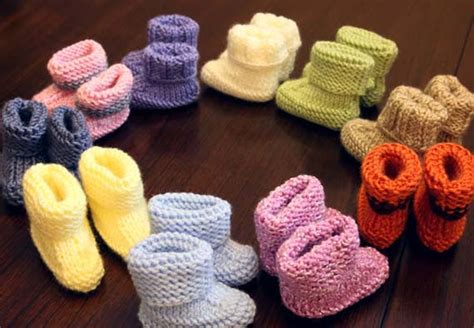 Super Easy Knitting Pattern Baby Booties Newborn Months Months Months Months