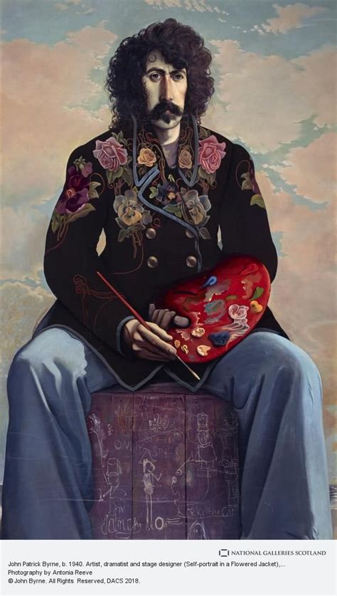 A Painting Of A Man Sitting On Top Of A Suitcase