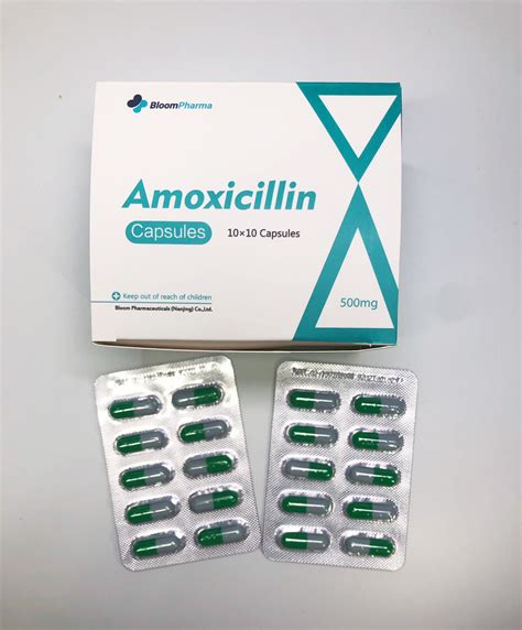 Amoxicillin Capsules 500mg Antibiotic Drug Human Medicine China
