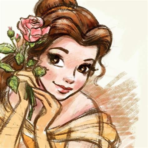 How To Draw Disney Princess Belle