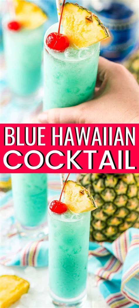 Blue Hawaiian Cocktail Recipe Sugar And Soul Co