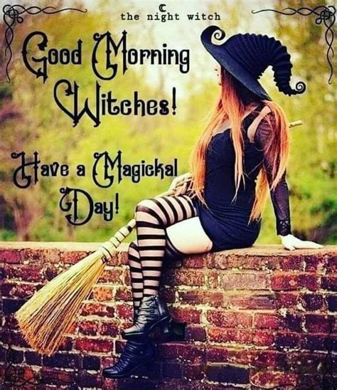 Pin By Sheryl Smith On Witchy Stuff Night Witches Cute Good Morning