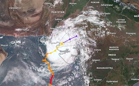 Cyclone Biparjoy Live Tracking Landfall Current Location And Other