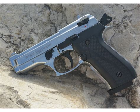 Pistolet Beretta 92fs Ekol Firat Compact Chromé Sd Equipements