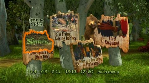 Shrek Dvd Menu 2001