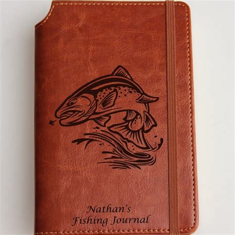 Leather Fishing Journal Etsy