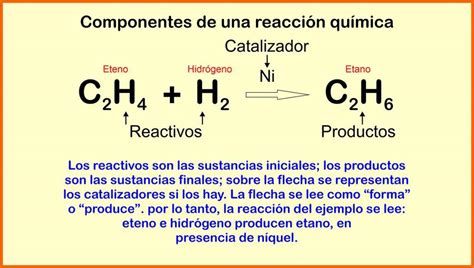 Reacciones Químicas Sincronía Entre Reactivos Y Productos