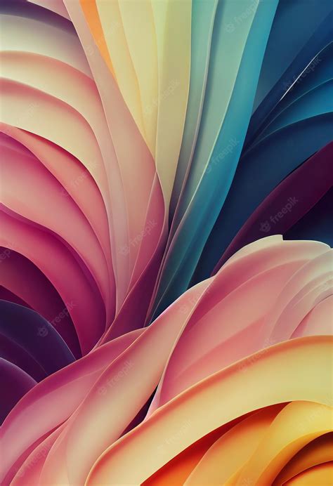 Premium Photo Beautiful Colorful Abstract Wallpaper 3d Rendering