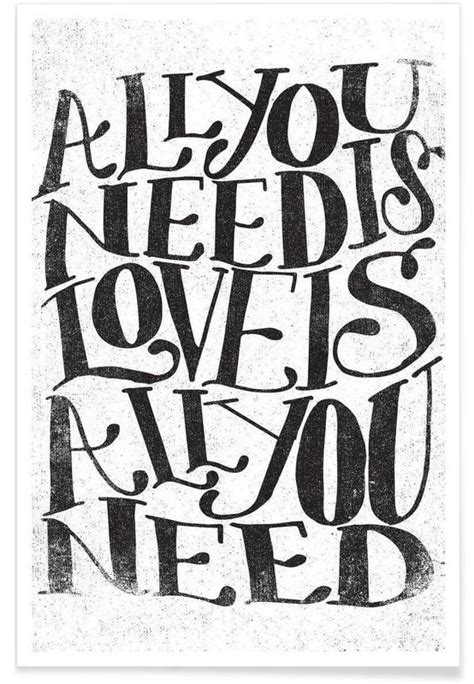 Love Is All You Need Poster Juniqe