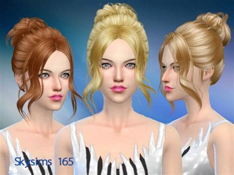 Butterflysims Skysims 165c Donation Hairstyle • Sims 4 Downloads