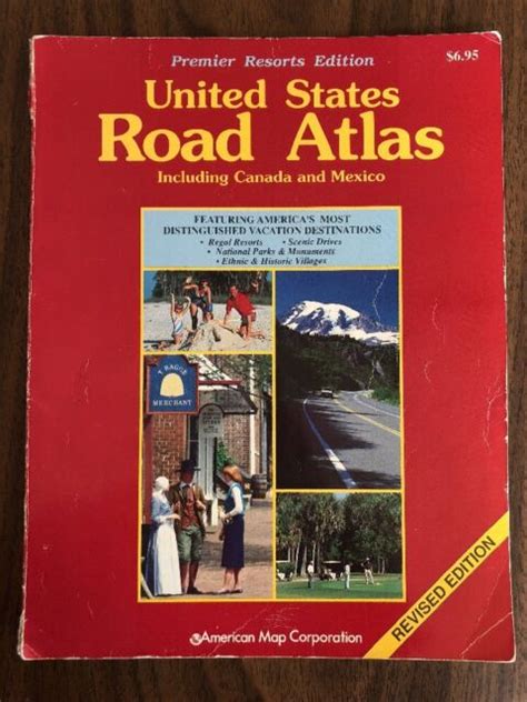 United States Road Atlas Including Canada And Mexico Paperback 1990 Ebay