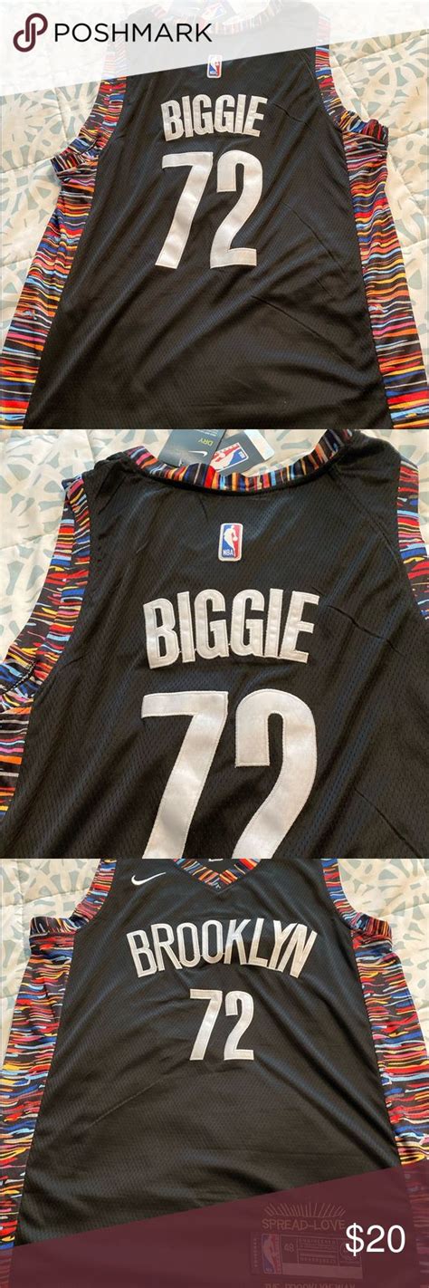 Fortunately for brooklyn nets fans, their squad's city edition jerseys are. Biggie smalls Brooklyn Nets Jersey size 48 | Nets jersey ...