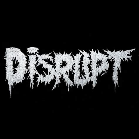 Disrupt Band Font Logo Patch
