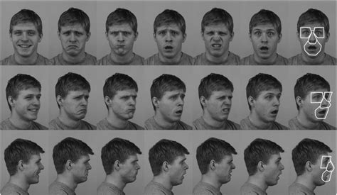 Examples Of A Male Face Image Presented With Varying Facial Expressions Download Scientific