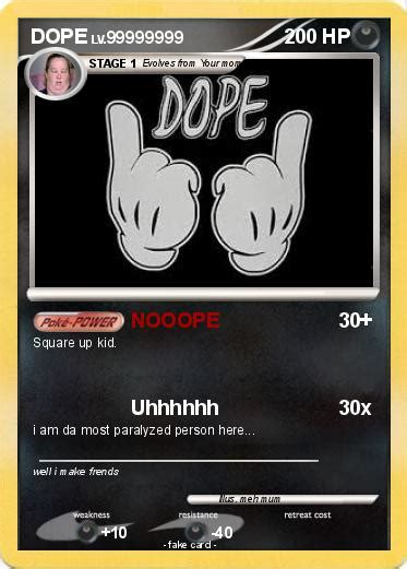 Pokémon Dope 22 22 Nooope My Pokemon Card