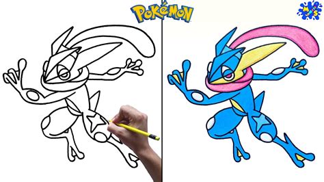 How To Draw Greninja Pokemon YouTube