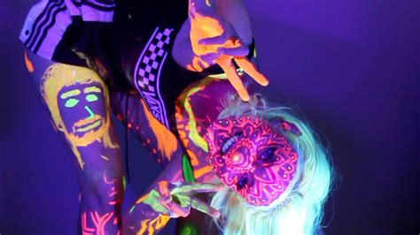 Painting My Whole Body With Uv Paint And Living My Life Youtube