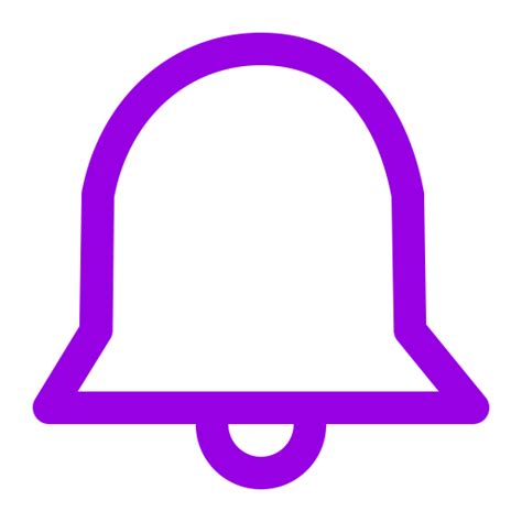 Purple Notification Bell Icon Png Symbol