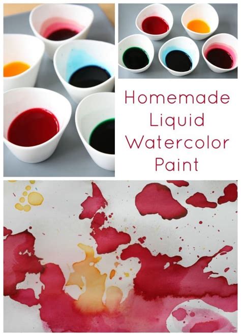 Make Your Own Liquid Watercolor Paint Emma Owl