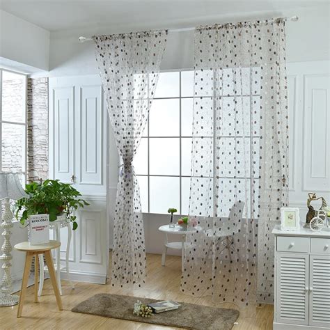 European Embroidery Style Window Curtain Kitchen Curtain Voile Sheer Brand Curtains Cortinas Aa