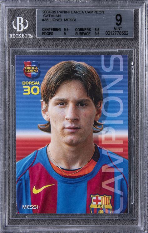 Sep 21, 2020 · the 2004 lionell messi panini mega cracks rc and the 2010 lionel messi panini world cup south africa premium soccer card are worth money. Lot Detail - 2004-05 Panini Barca Campeon "Catalan" #35 ...