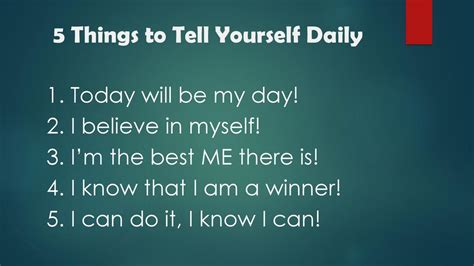5thingstotellyourselfdaily The Prosperity Project