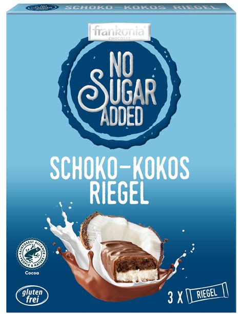 Frankonia Schokolade No Sugar Added Vollmilch Low Carb Schokolade