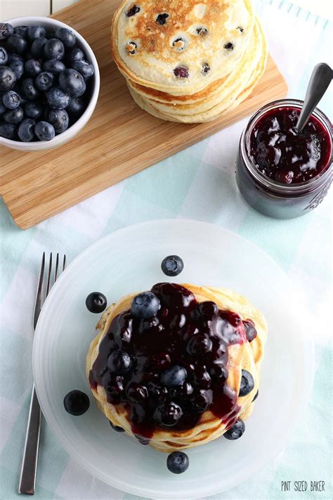 Fresh Blueberry Pancakes Recipe Video Pint Sized Baker