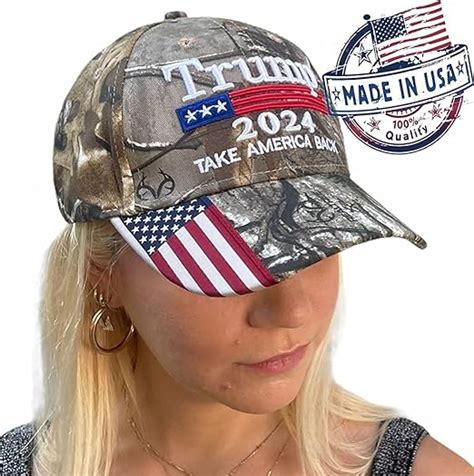 Mersinni Trump 2024 Maga Camo Embroidered Hat Keep Make America Great Again Cap Made In Usa